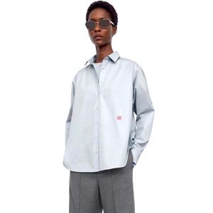 TOTEME Signature Shirt in Vintage Blue size 38